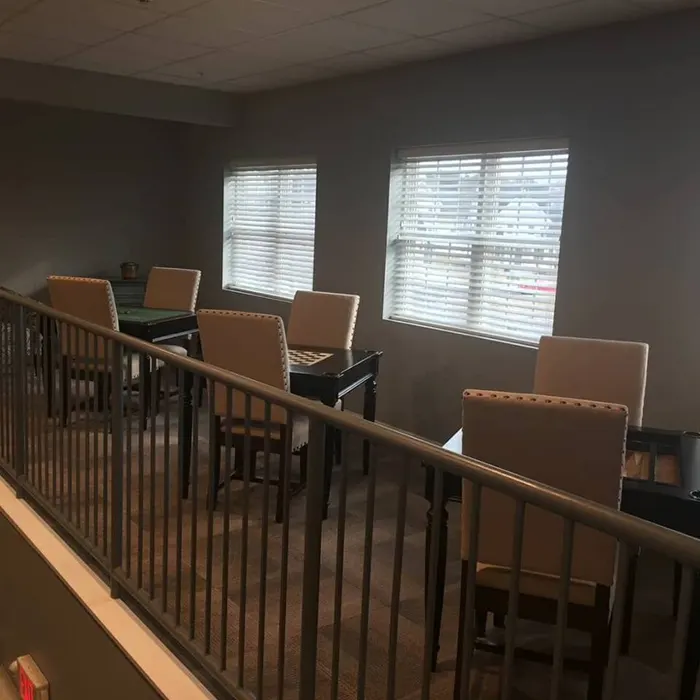 Lounge with pool table